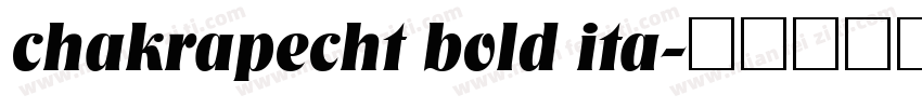 chakrapecht bold ita字体转换